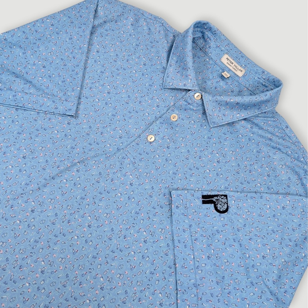Peter Millar Summer Comfort Painkiller Performance Polo 2XL Clubs of Prestonwood
